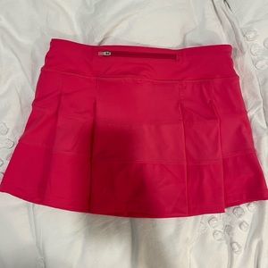 Pink tennis skirt with pleats
